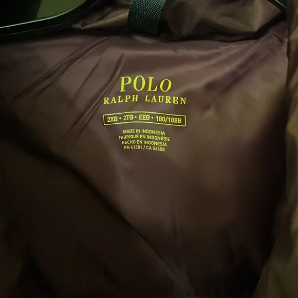 Big & tall mens polo puffer vest - Picture 2 of 3